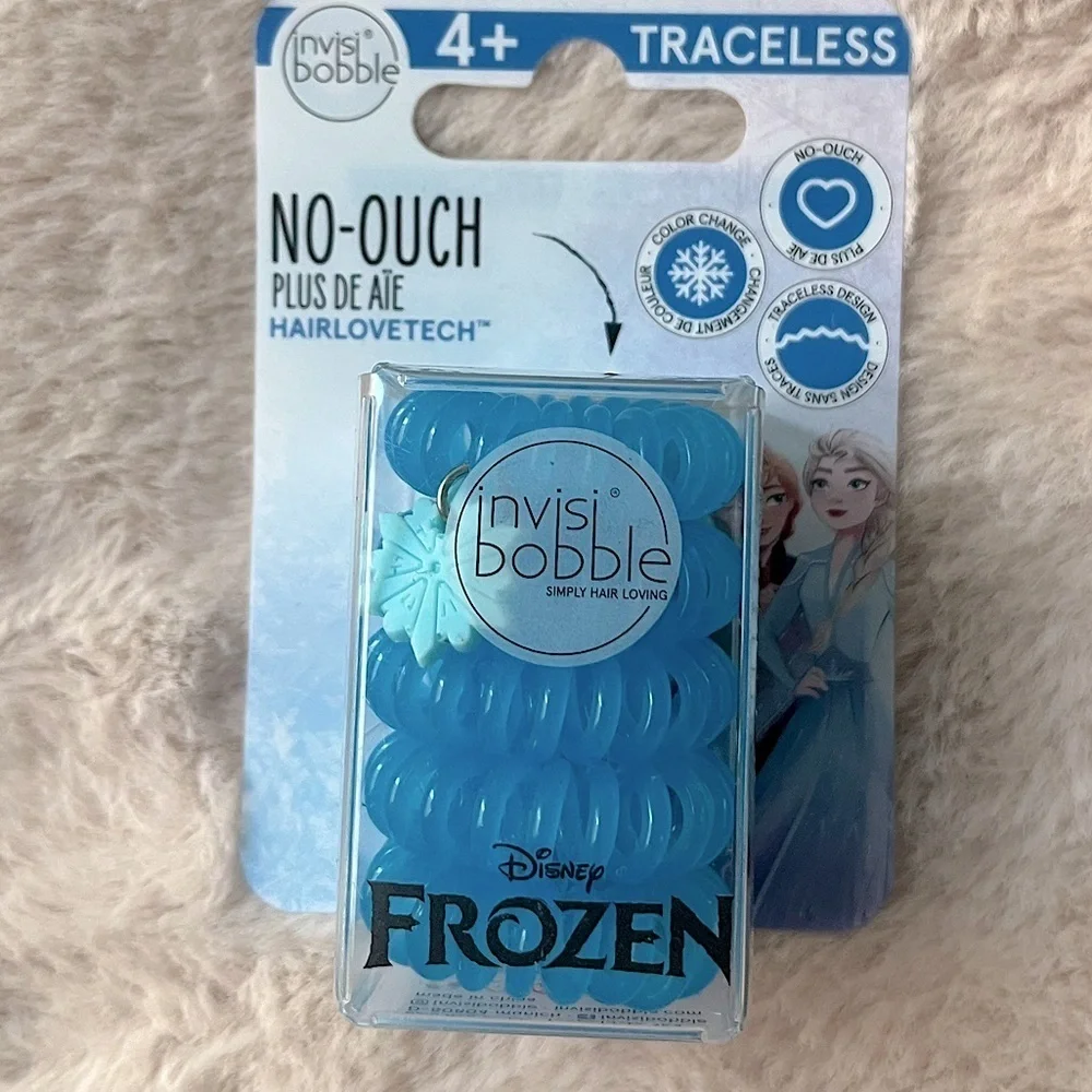 3/$20 ✨NWT Invisibobble Disney Princess Frozen Traceless Hair Ties x5